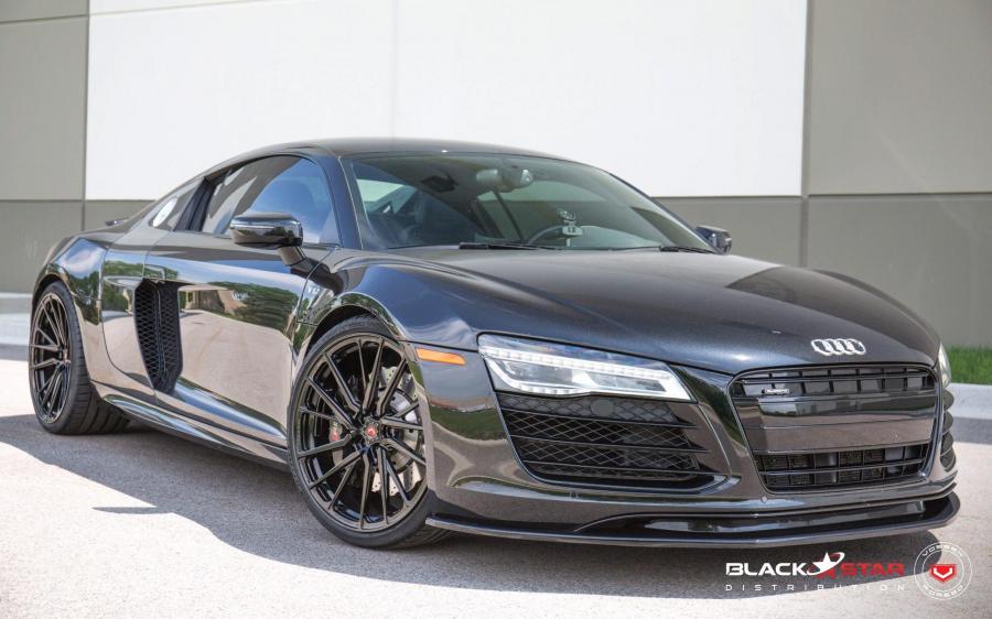 Audi R8 V10 by Black Star on Vossen Wheels (M-X4T) '2019